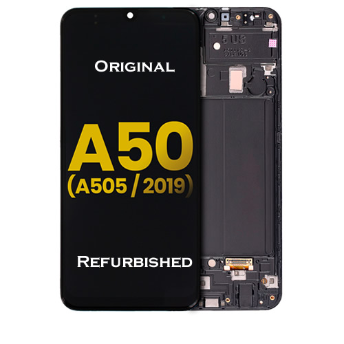 Samsung A50 Original Refurbished Screen - Black
